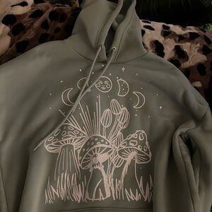 Mint green hoodie with extremely soft interior